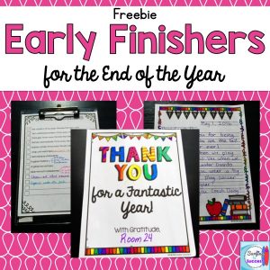 Are your early finishers needing some focus at the end of the year? Here are some simple tips to try.